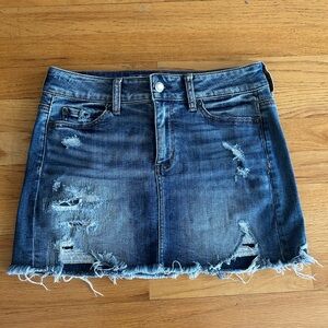 American Eagle Outfitters Blue Mini Skirt Casual